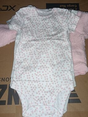 Simple Joys 3-6month Pink, White And Grey 4 Piece Outfit